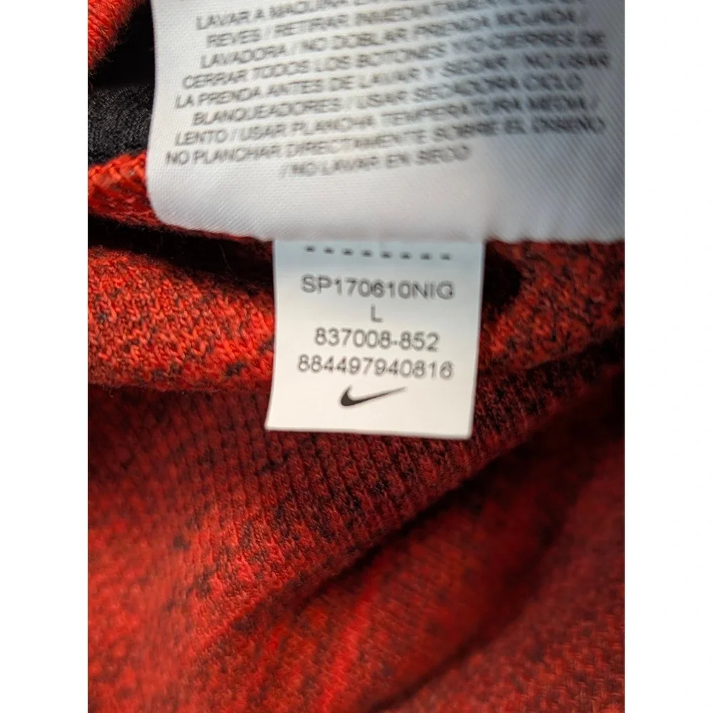 Nike Sportswear Advance 15 Knit Full Zip Jacket Red Black 837008-852 Mens Large